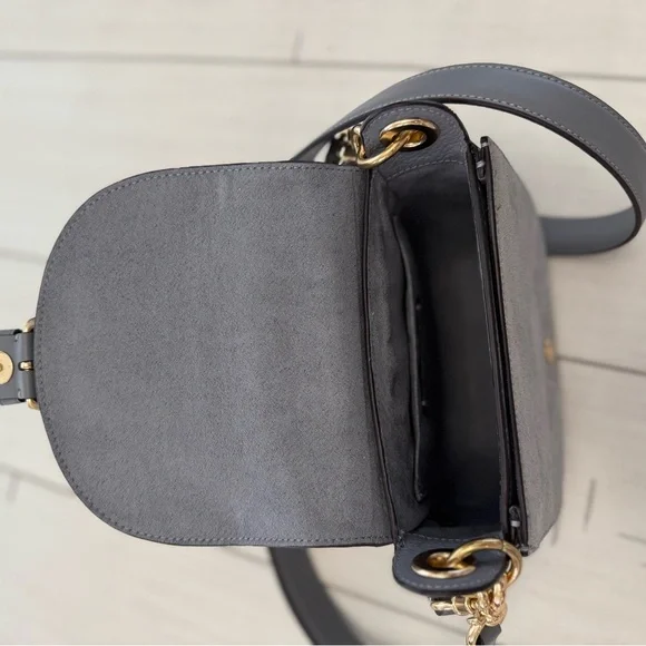 Coach Gray Crossbody Bag with Gold Hardware - Picture 9 of 13